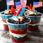 Red, White and Blue Dirt Cups Red, White and Blue Dirt Cups