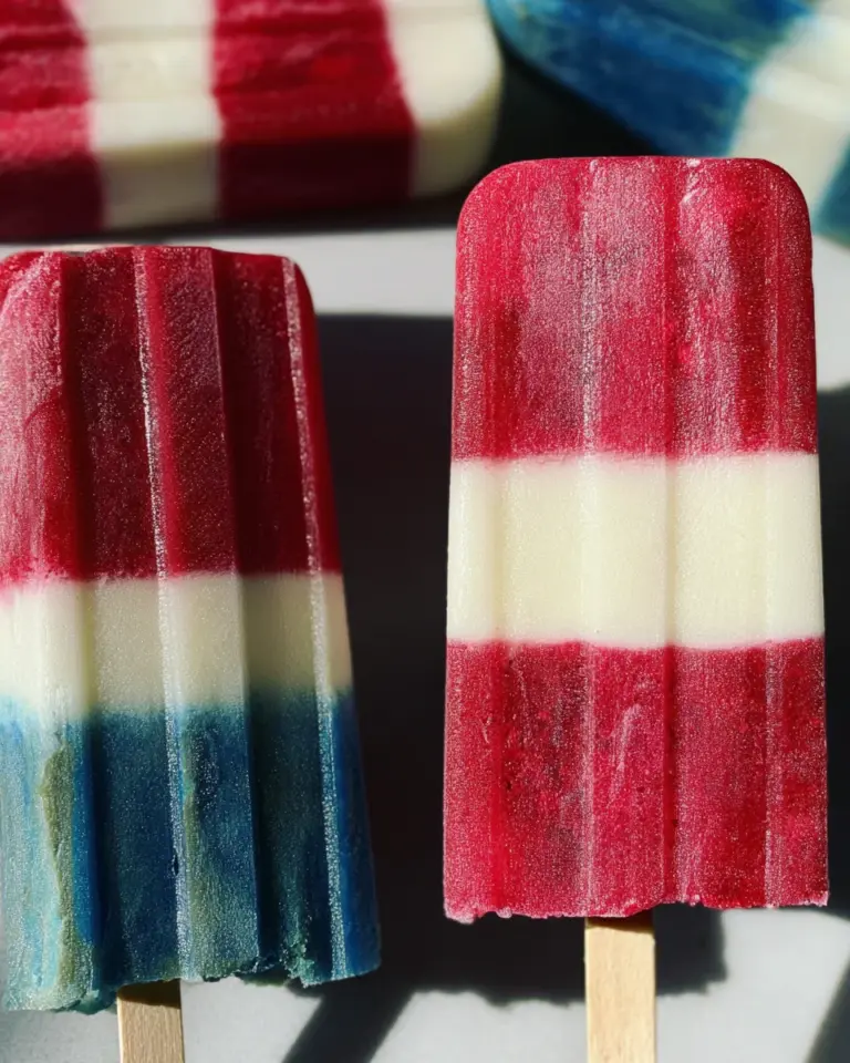 Red White and Blue Popsicles