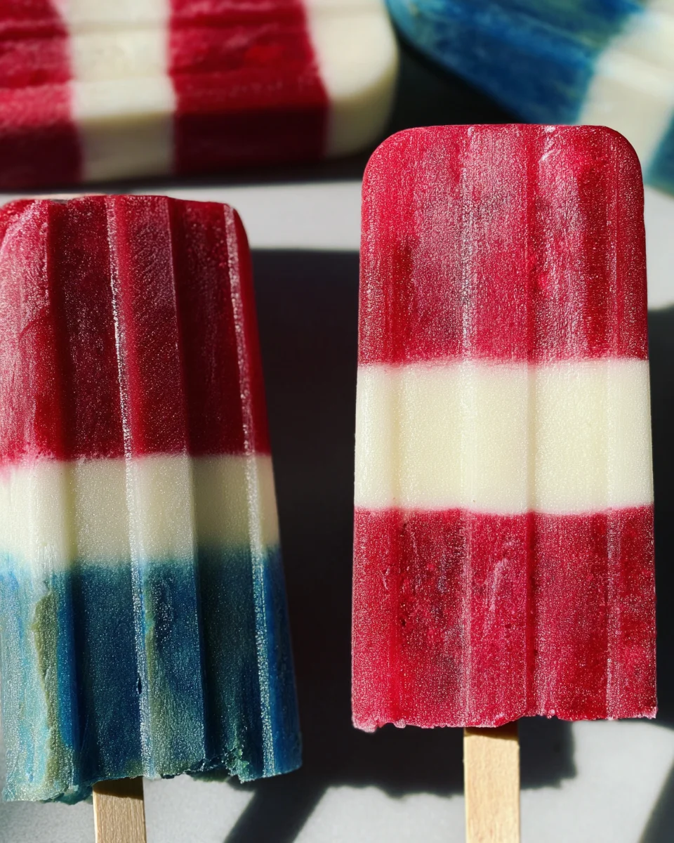 Red White and Blue Popsicles Red White and Blue Popsicles