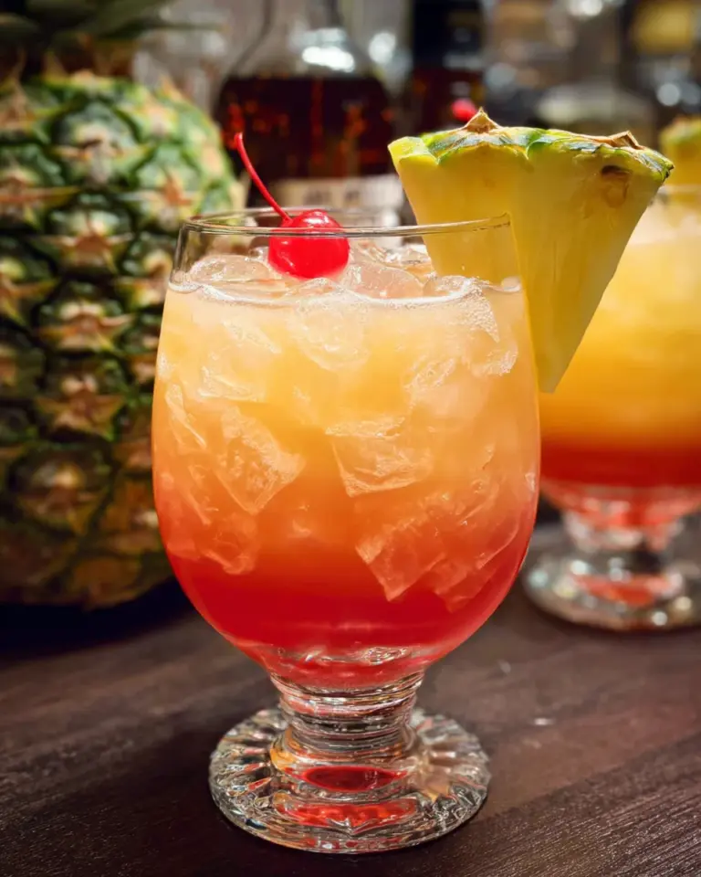 Rum-Less Rum Punch Mocktail