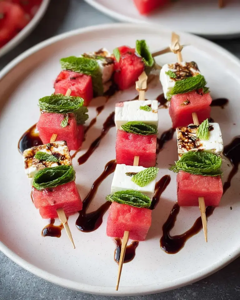 Watermelon-Feta Skewers