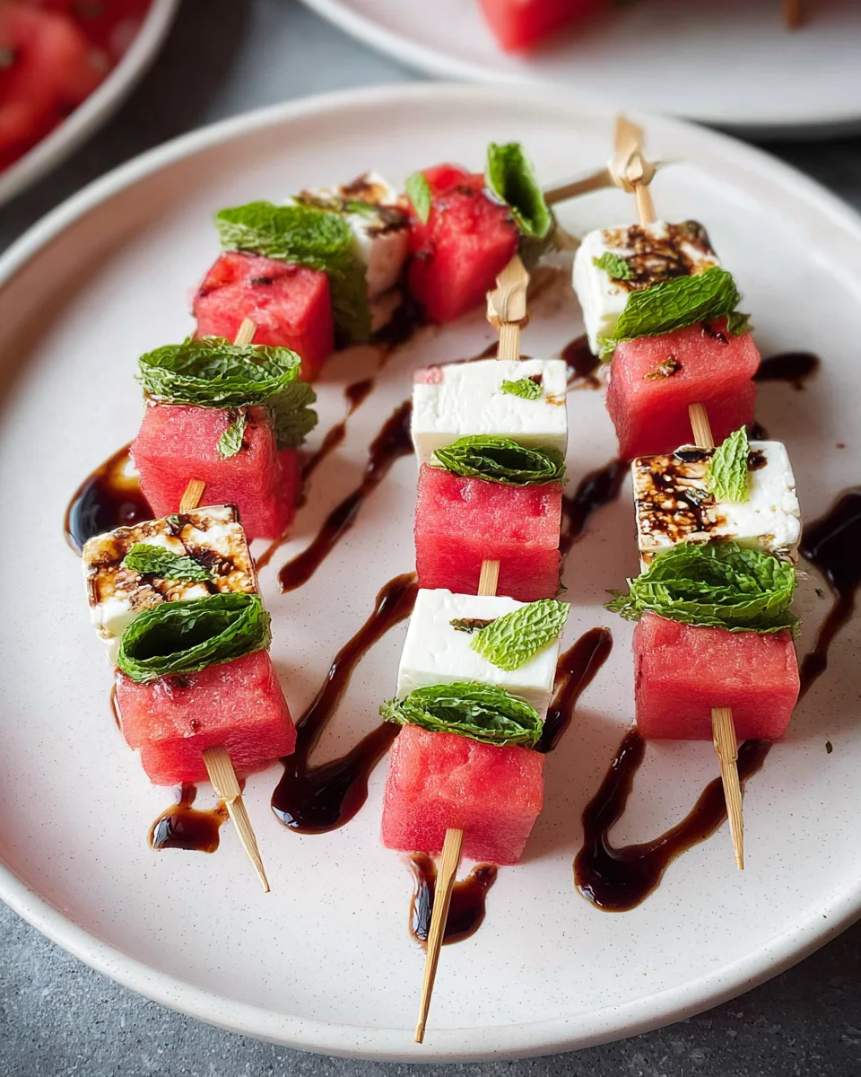 Watermelon-Feta Skewers Watermelon-Feta Skewers