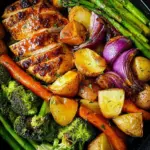 35 Minutes & One Sheet Pan Is All You Need For This Honey Mustard Chicken Recipe