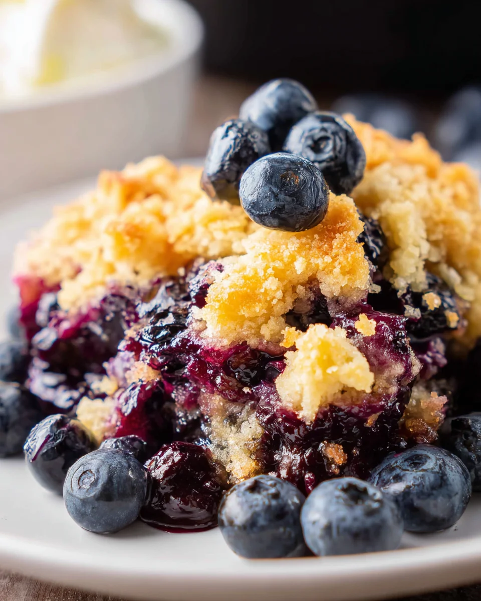 4 Ingredient Blueberry Cobbler 4 Ingredient Blueberry Cobbler