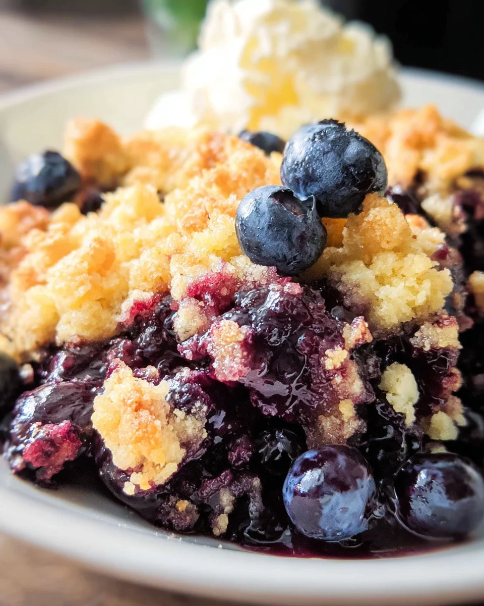 4 Ingredient Blueberry Cobbler 4