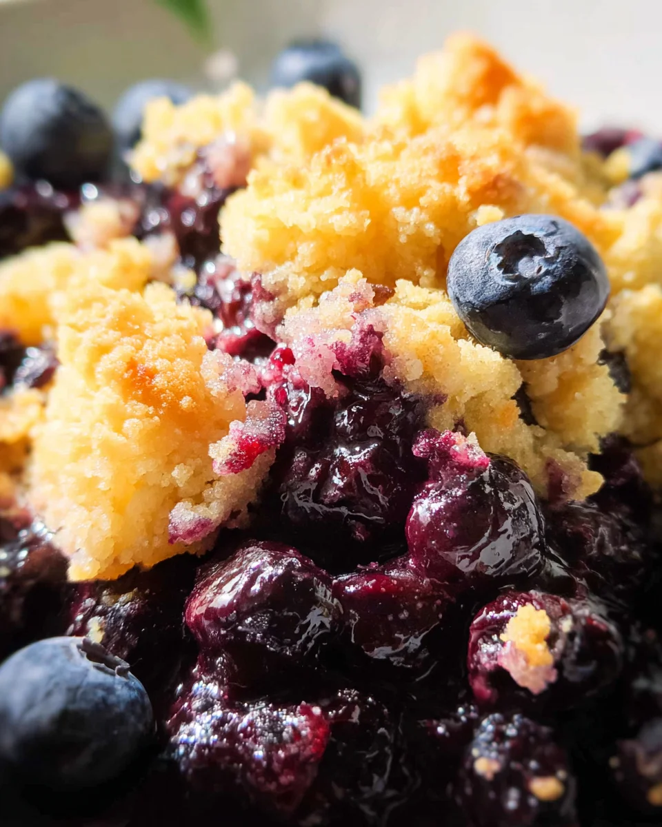 4 Ingredient Blueberry Cobbler 4