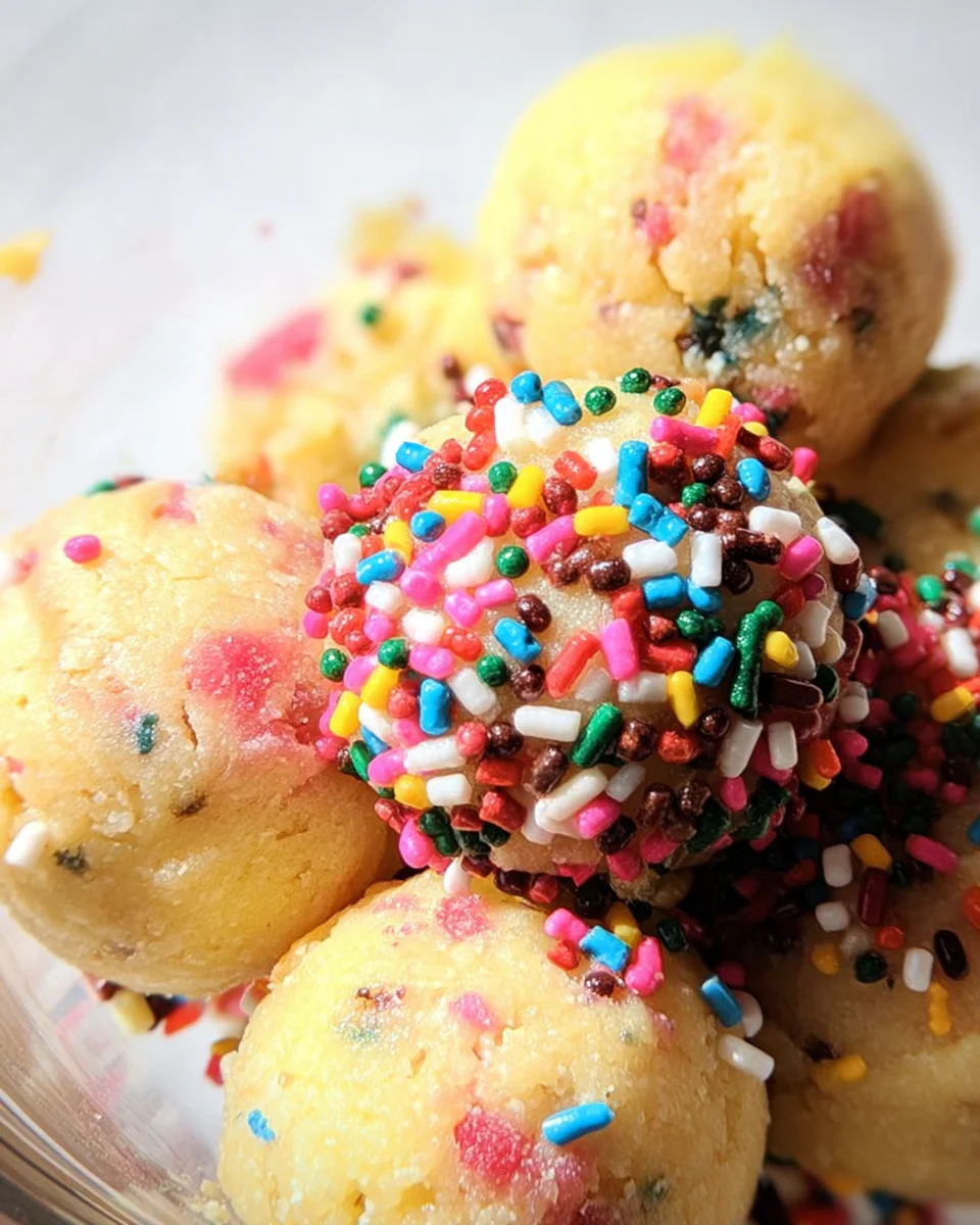 Applesauce Birthday Cake Protein Balls 17 Applesauce