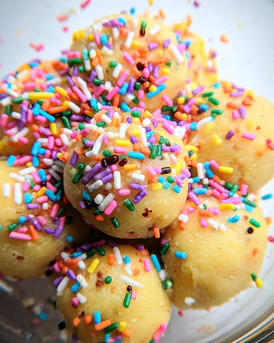 Applesauce Birthday Cake Protein Balls 18 Applesauce