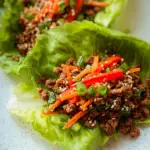 Asian Style Ground Beef Lettuce Wraps