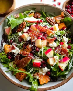 Autumn Salad with Apple Cider Vinaigrette