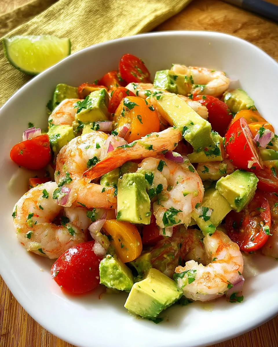 Avocado Salsa Shrimp Salad
