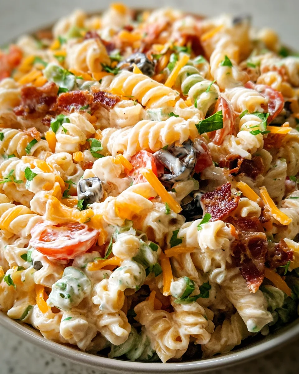 Bacon Ranch Pasta Salad
