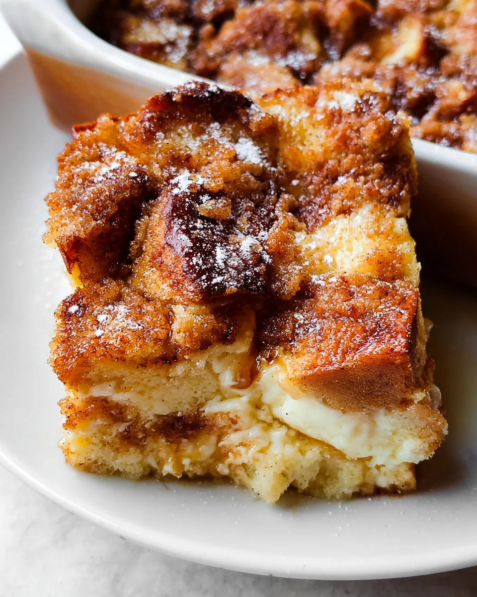 Baked Cream Cheese French Toast Casserole 19 Baked