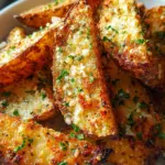 Baked Garlic Parmesan Potato Wedges Baked Garlic Parmesan Potato Wedges