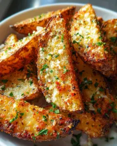 Baked Garlic Parmesan Potato Wedges