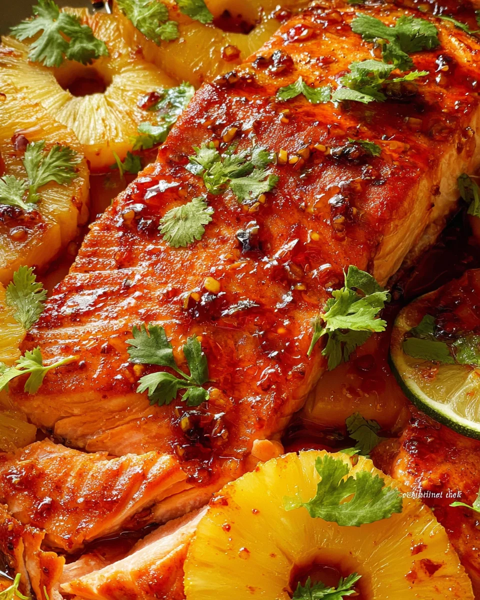 Baked Pineapple Salmon