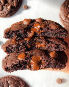 Bakery Style Double Chocolate Chip Cookies
