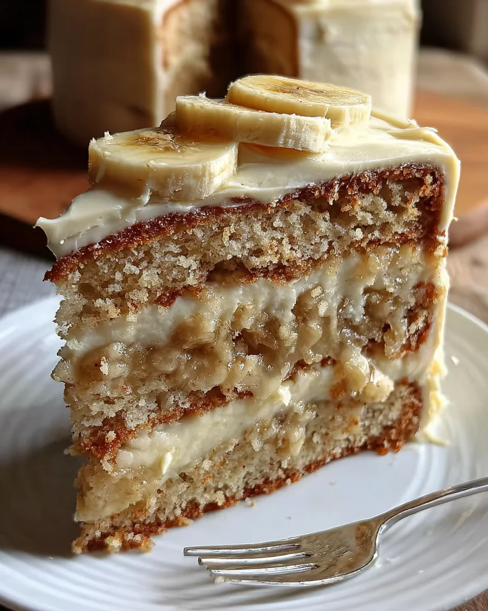 Banana Cake with Cream Cheese Frosting 22 Banana