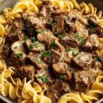 Beef Stroganoff with Egg Noodles Beef Stroganoff with Egg Noodles