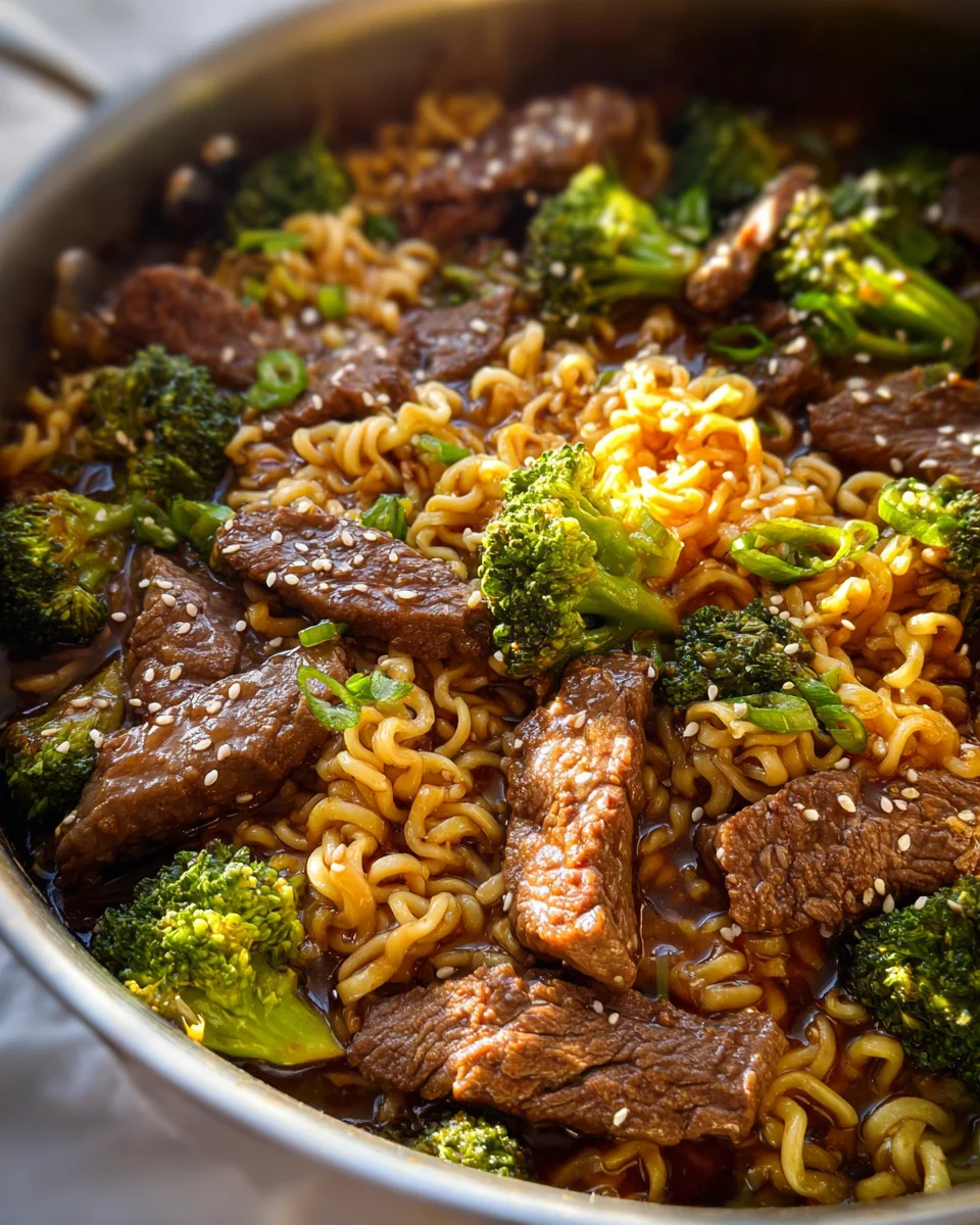 Beef and Broccoli Ramen Stir Fry Beef