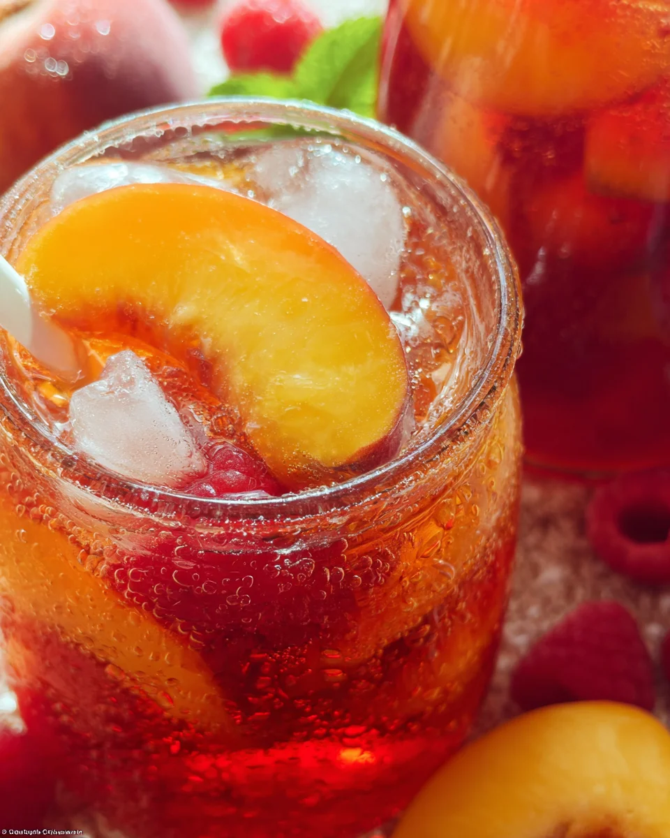 Bellini Peach Raspberry Iced Tea Bellini