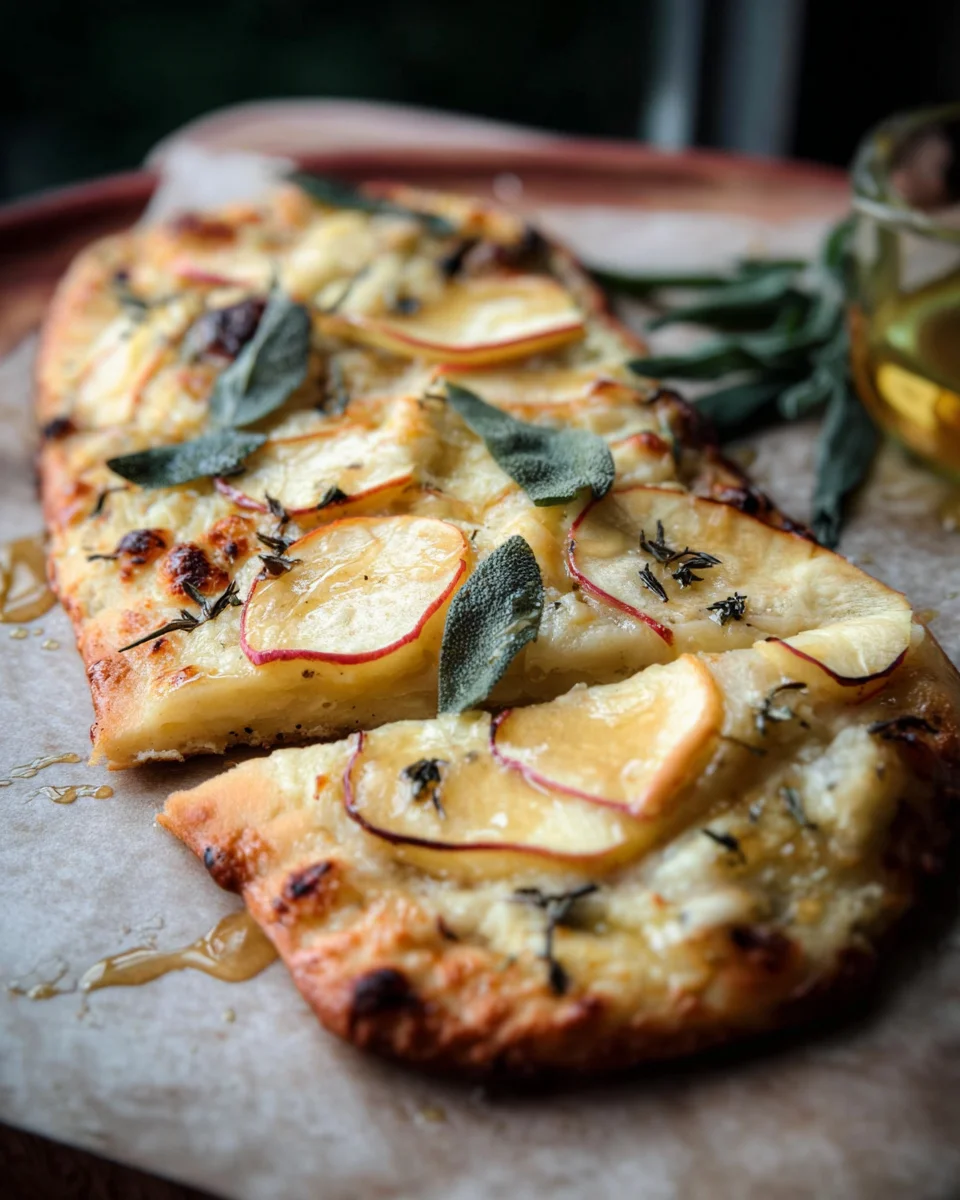 Brie and Apple Flatbread Brie