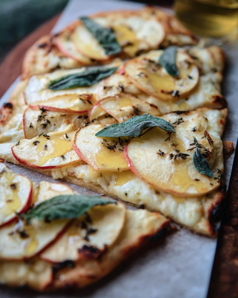 Brie and Apple Flatbread Brie
