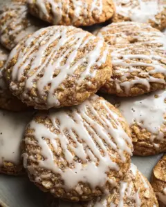 Brown Butter Iced Oatmeal Cookies Recipe