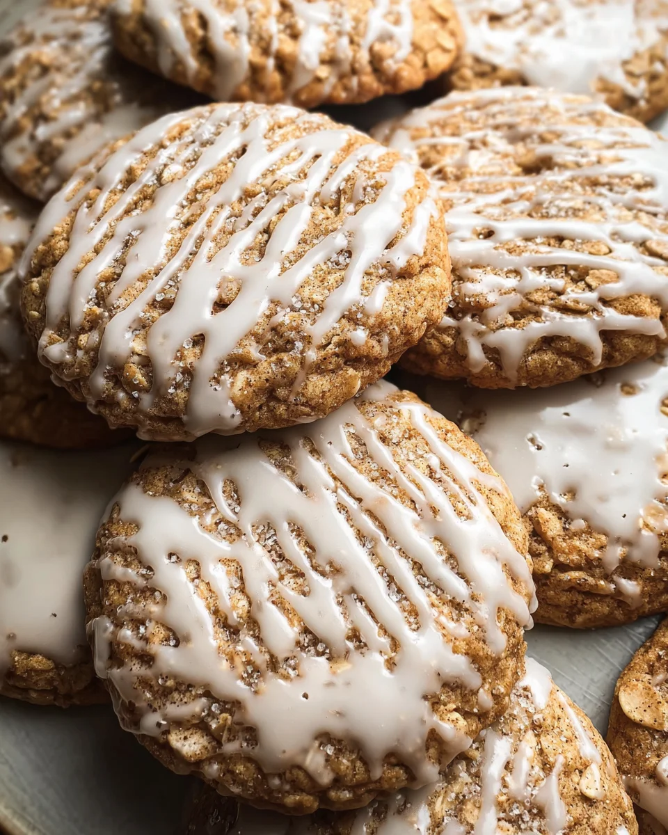 Brown Butter Iced Oatmeal Cookies Recipe Brown Butter Iced Oatmeal Cookies Recipe