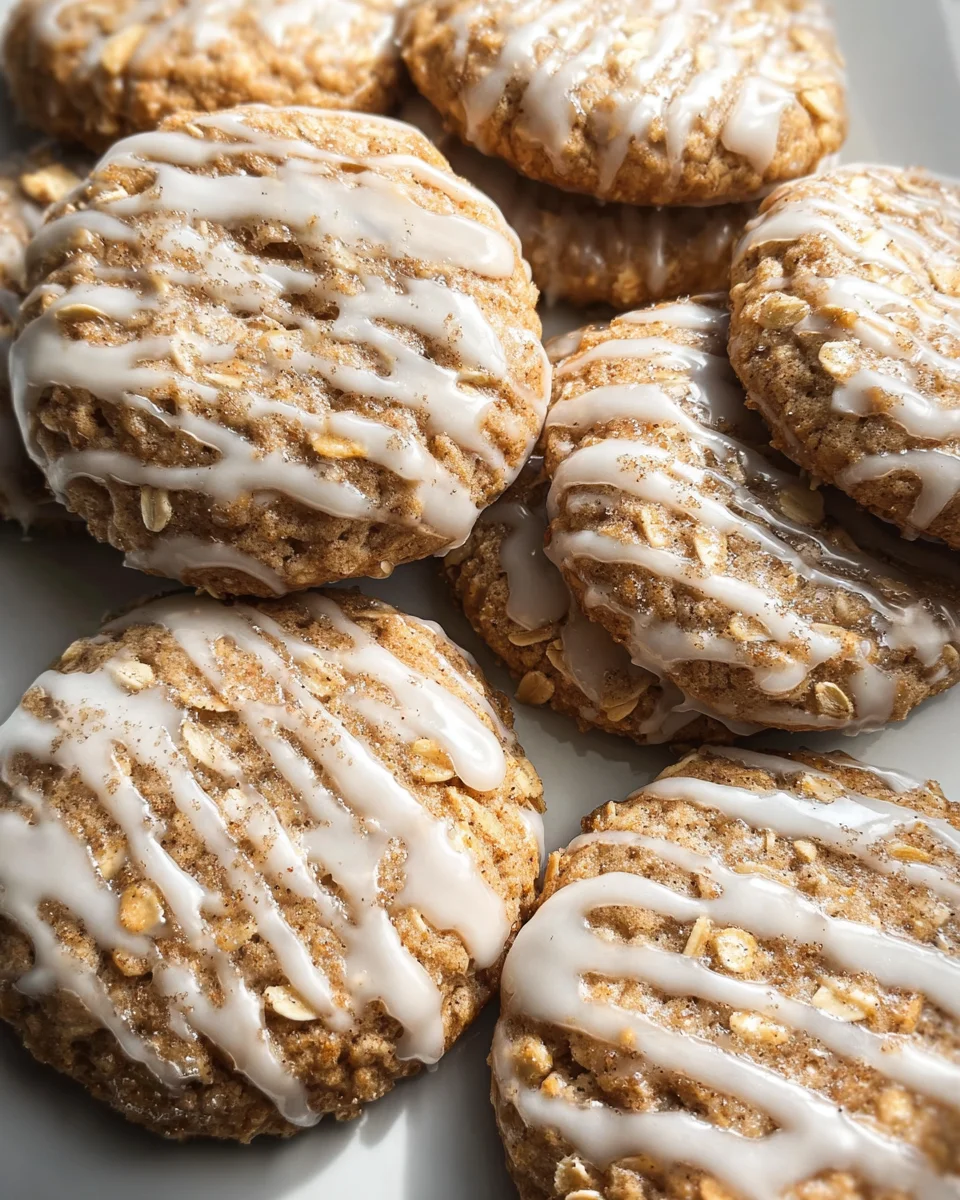 Brown Butter Iced Oatmeal Cookies Recipe Brown