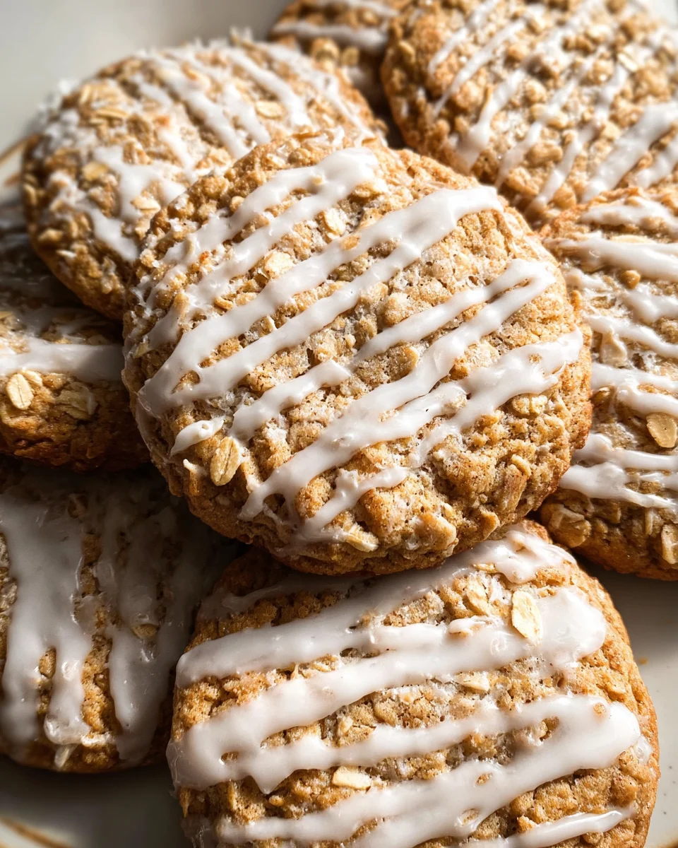Brown Butter Iced Oatmeal Cookies Recipe Brown