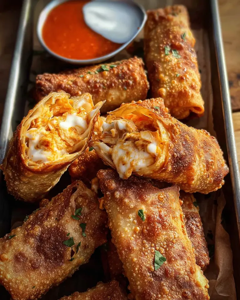 Buffalo Chicken Egg Rolls