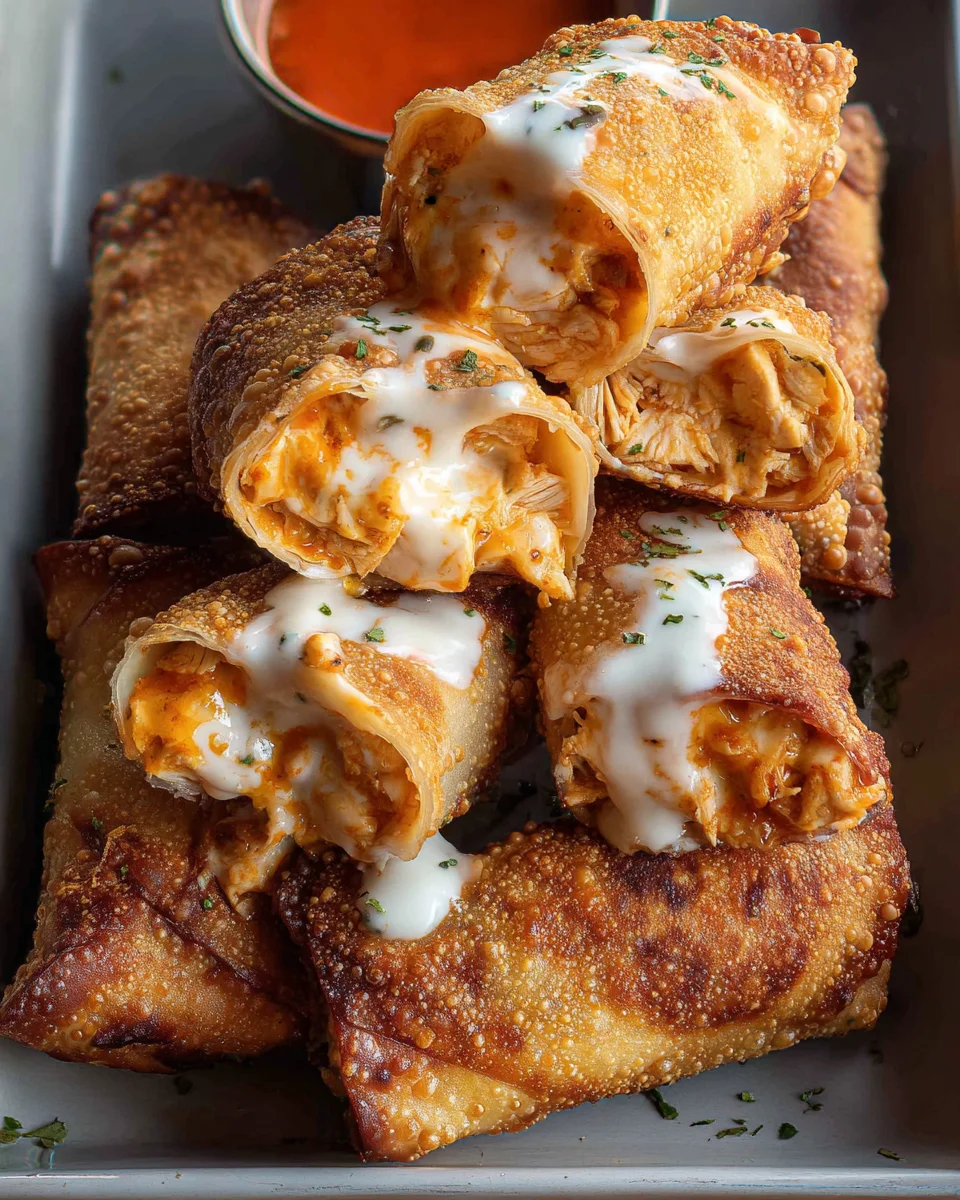 Buffalo Chicken Egg Rolls 21 Buffalo