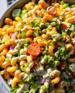 Buffalo Chickpea Pasta Salad