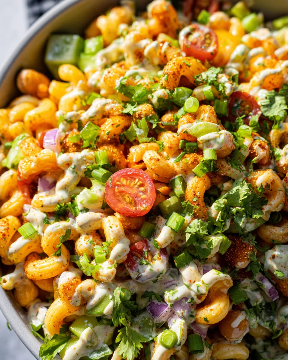 Buffalo Chickpea Pasta Salad Buffalo Chickpea Pasta Salad