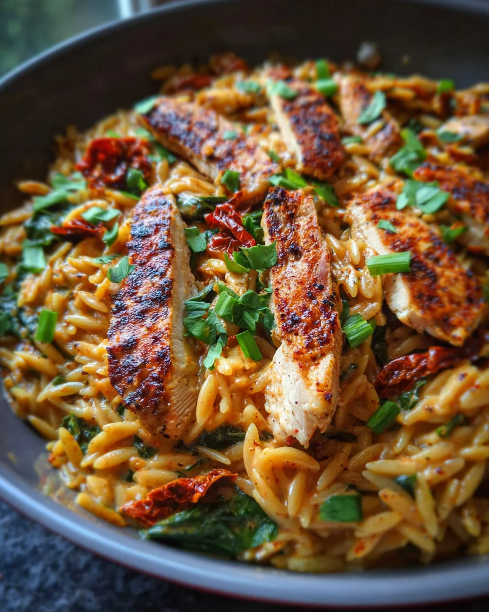 Cajun Chicken Orzo Cajun