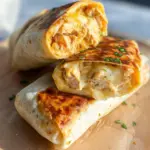 Cheesy Garlic Chicken Wraps