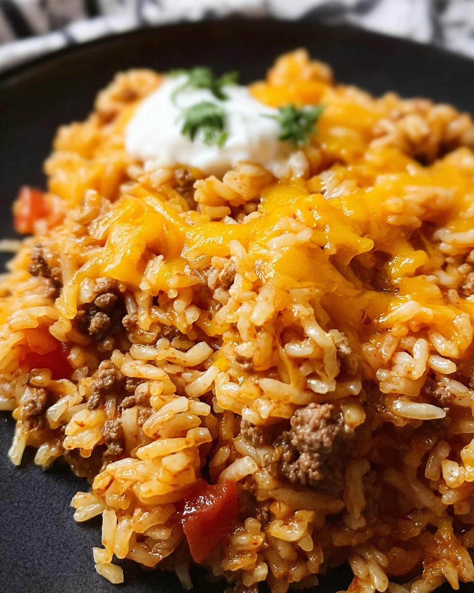 Cheesy Taco Rice Recipe 23 Cheesy