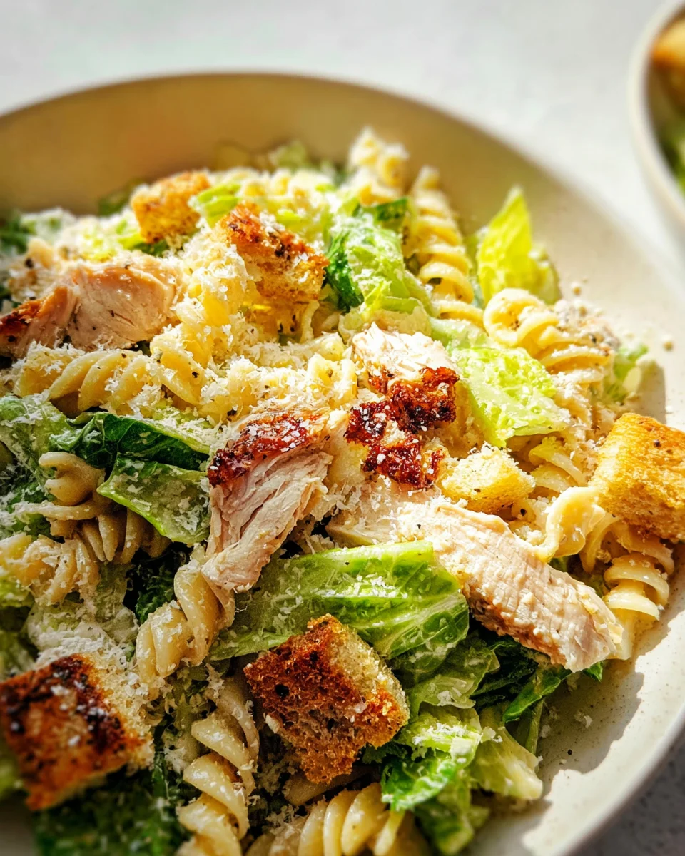 Chicken Caesar Pasta Salad