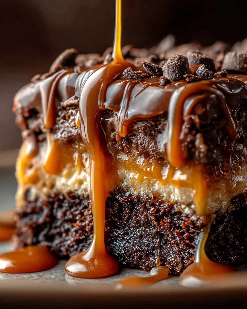 Chocolate Caramel Dump Cake Recipe Chocolate