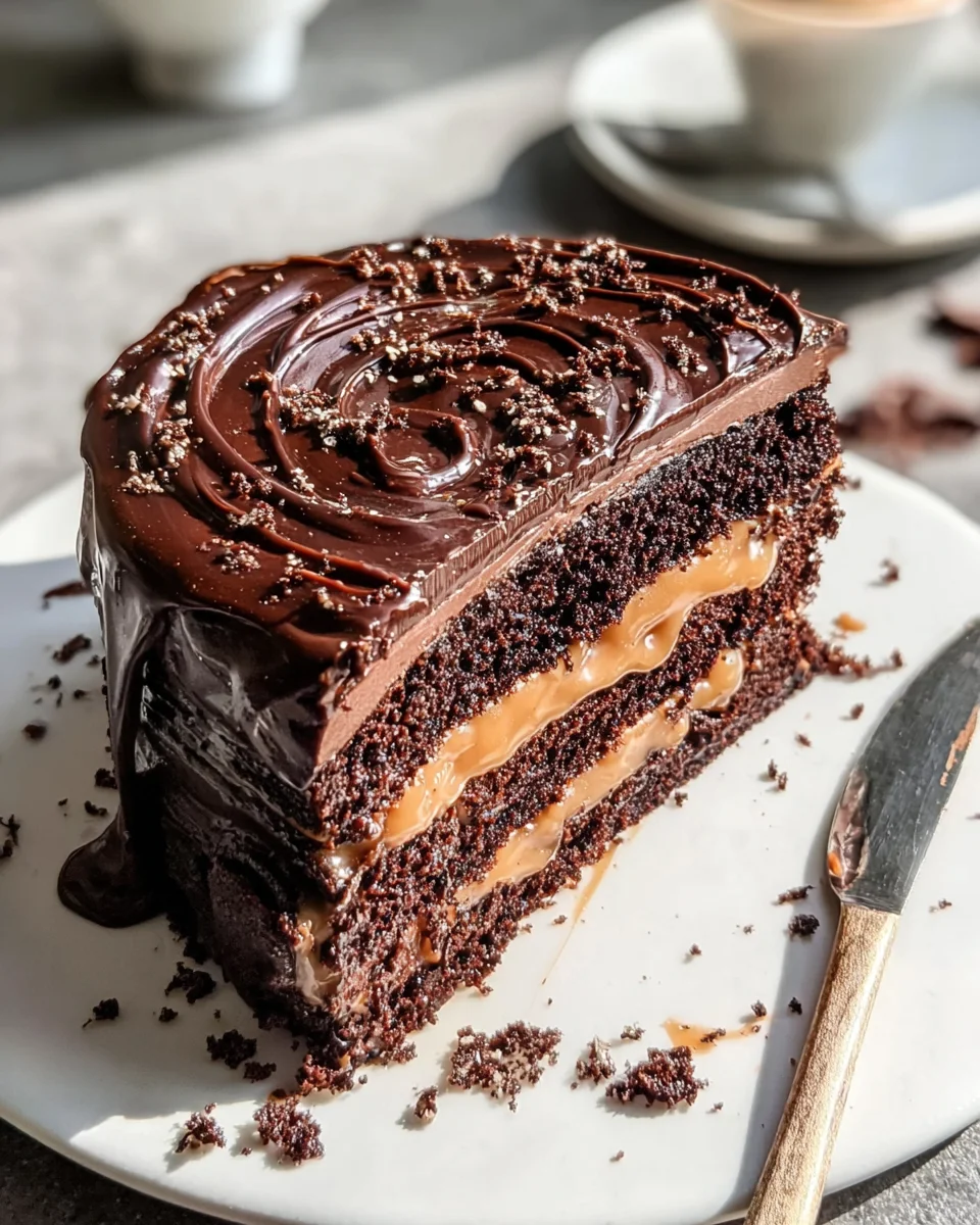 Chocolate Dulce de Leche Cake Chocolate