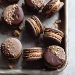 Chocolate Peanut Butter Macarons