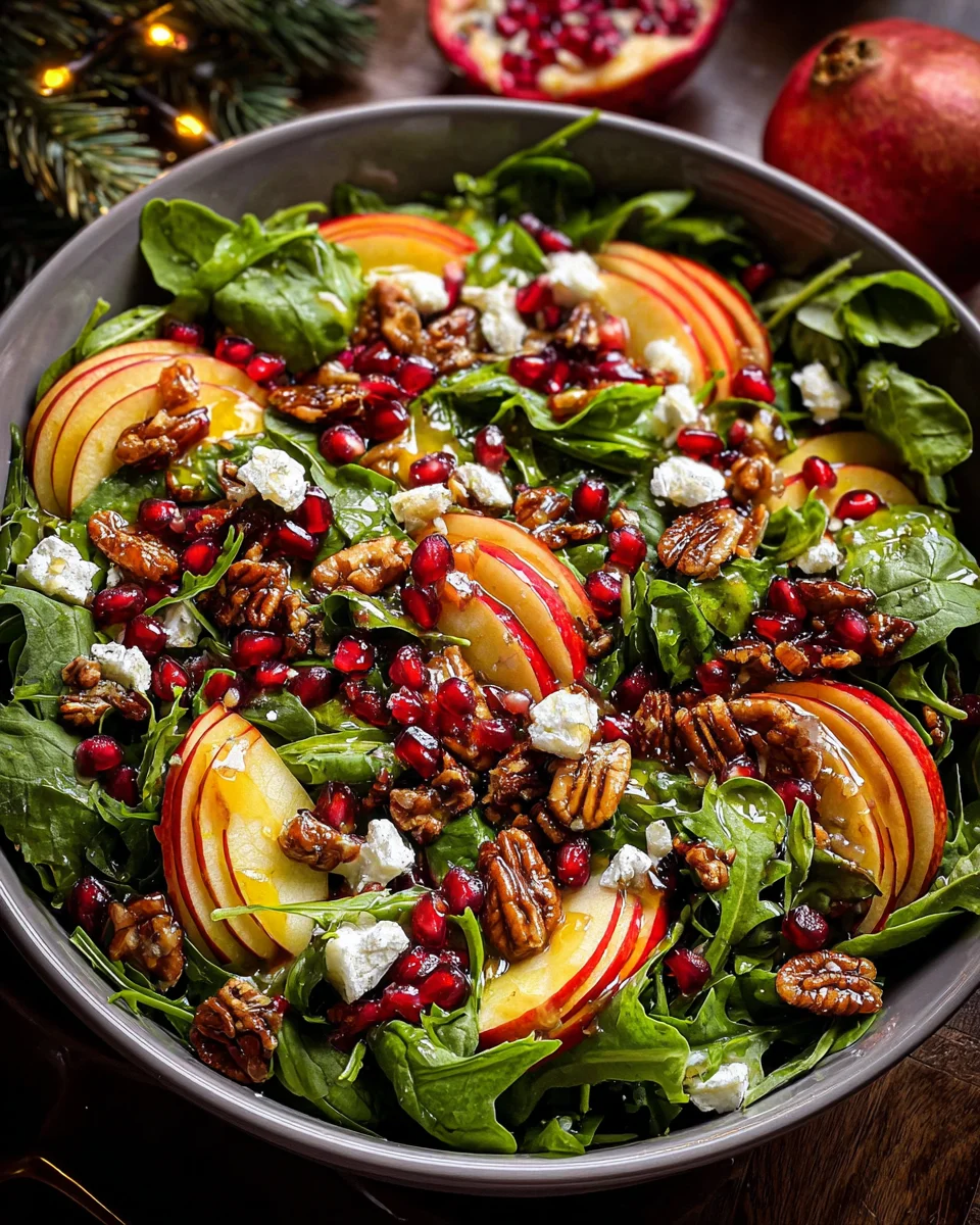 Christmas Salad with Honey Mustard Dressing