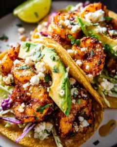 Cilantro Lime Shrimp Tacos with Creamy Slaw