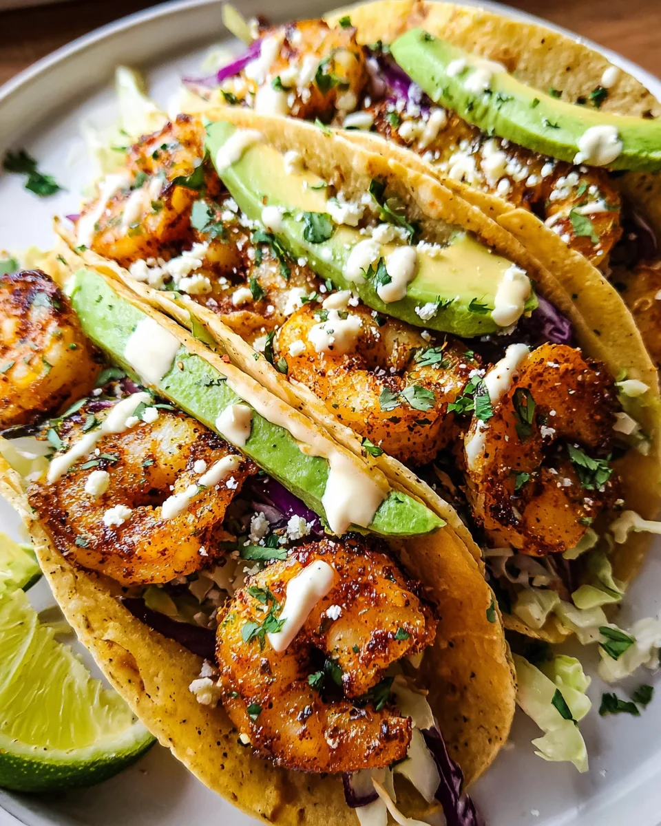 Cilantro Lime Shrimp Tacos with Creamy Slaw Cilantro