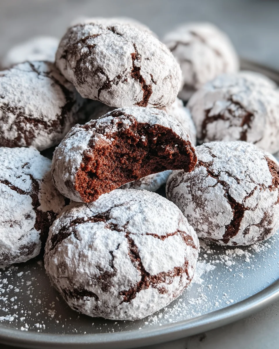 Classic Chocolate Snowball Cookies