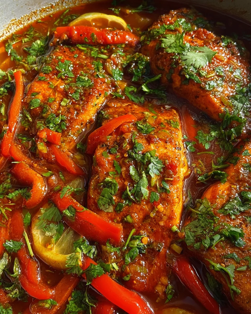 Classic Spicy Moroccan Fish in Rich Sauce Classic