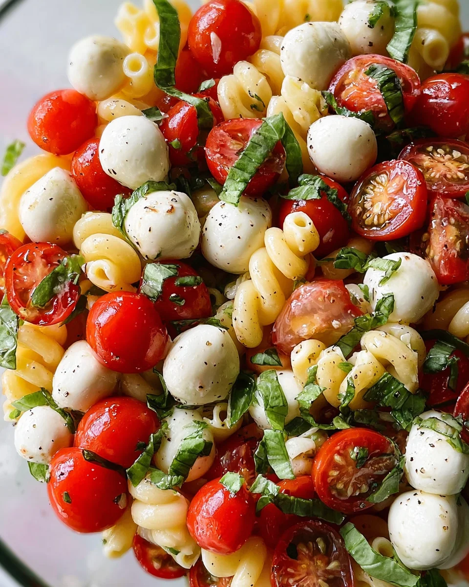 Creamy Caprese Pasta Salad 17 Creamy
