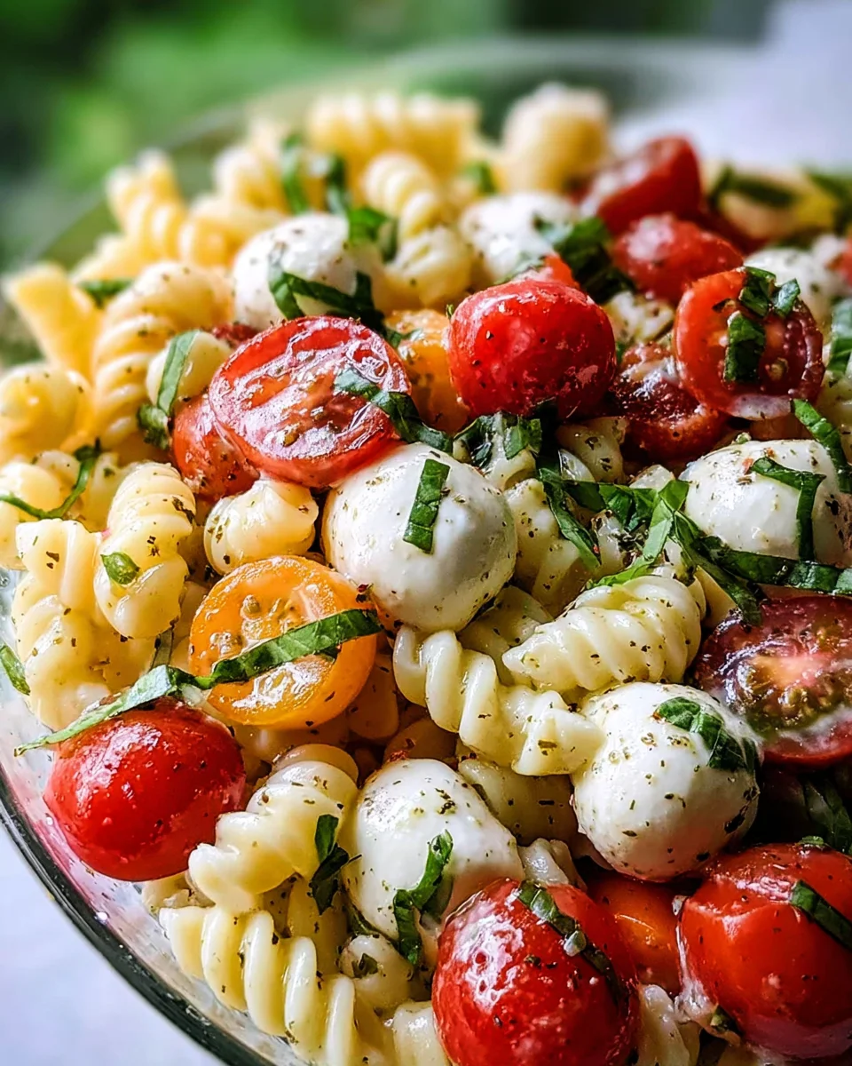 Creamy Caprese Pasta Salad 18 Creamy