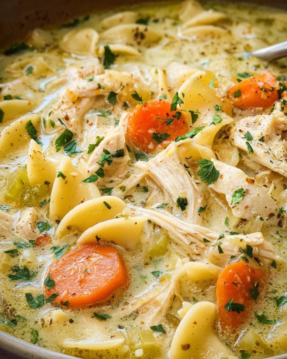 Creamy Chicken Noodle Soup Recipe 28 Creamy